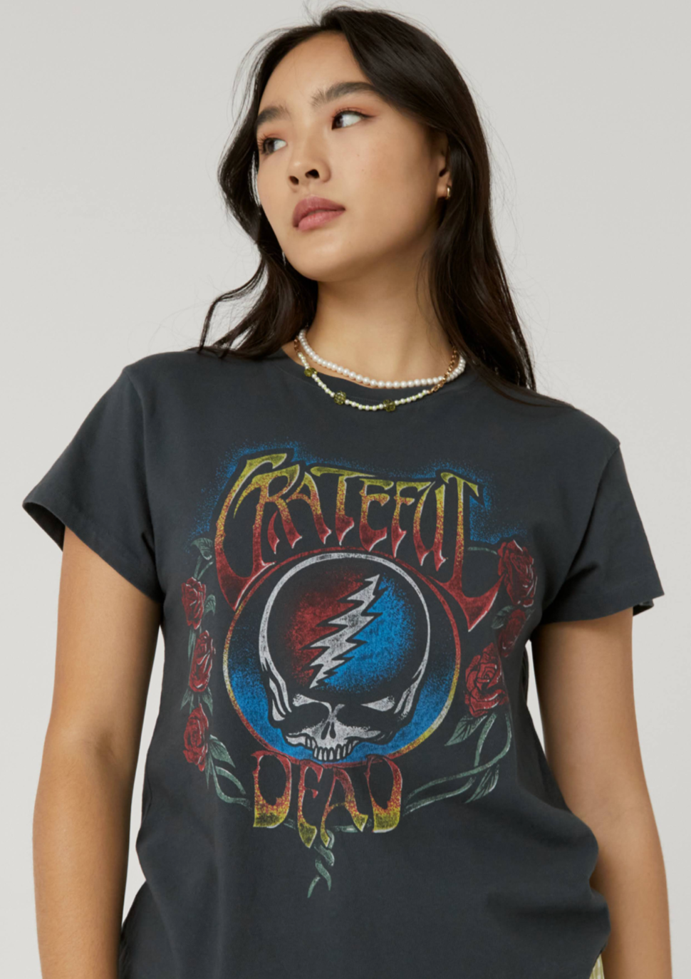 GRATEFUL DEAD STEAL YOUR FACE OF ROSES TOUR TEE