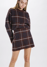 Load image into Gallery viewer, PLAID KNIT SKIRT
