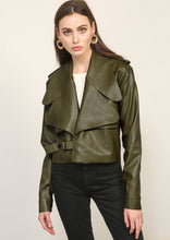 Load image into Gallery viewer, KIARA FAUX LEATHER JACKET
